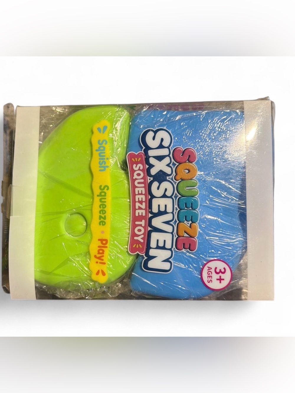 NIB Squeeze Six Seven Squeeze Toy Set | Green & Blue Sensory Squishies (Ages 3+)